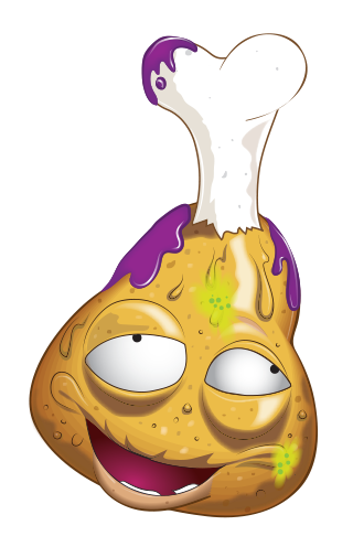 J104778 Gross1 Drumstick - Grossery Gang Icky Drumstick (335x495), Png Download
