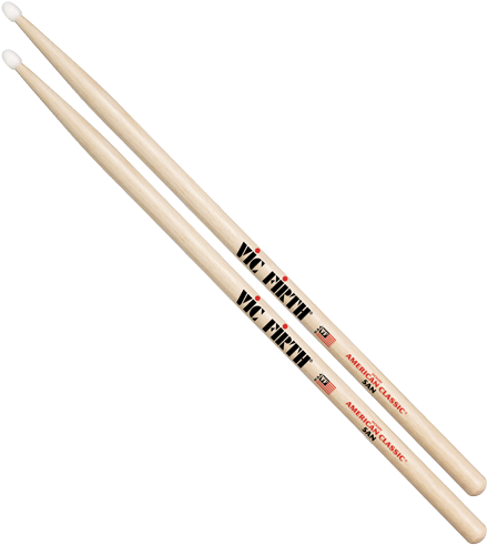 Vic Firth 5a Nylon Tip American Classic Drum Stick - Vic Firth American Classic 55a (500x500), Png Download