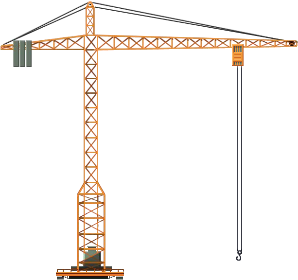 Tower Crane - Tower Crane Png (613x576), Png Download
