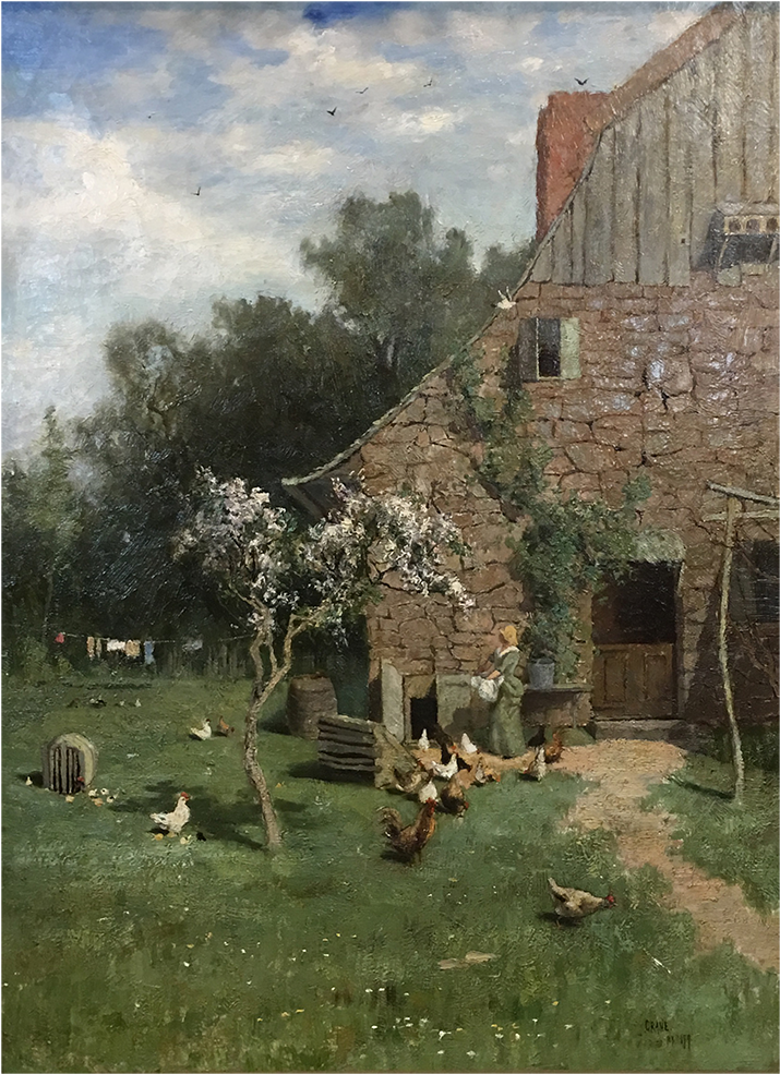 Bruce Crane [1857-1937] American Impressionist Painting - Painting (1400x1400), Png Download