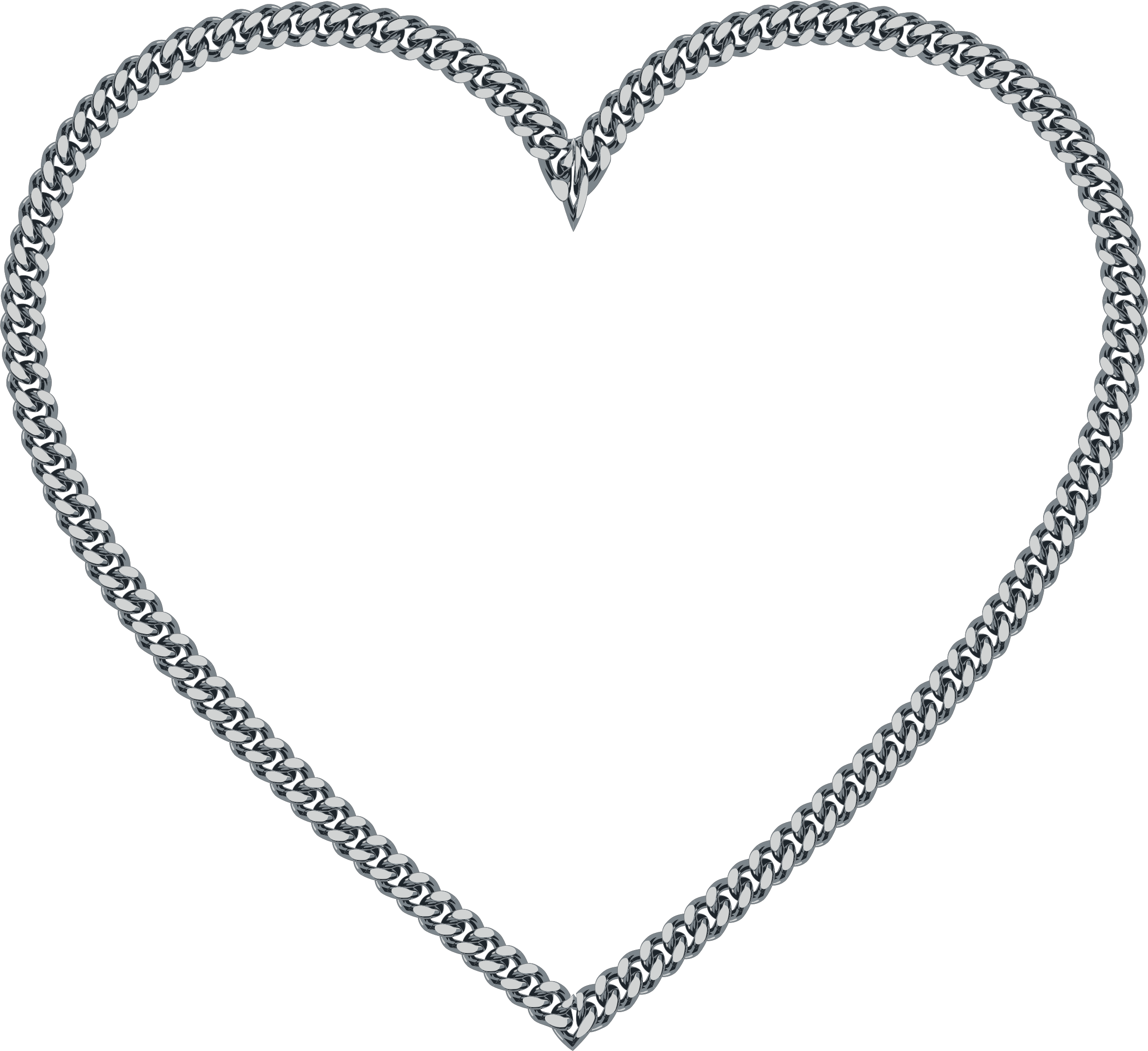 This Free Icons Png Design Of Chain Heart (2332x2135), Png Download