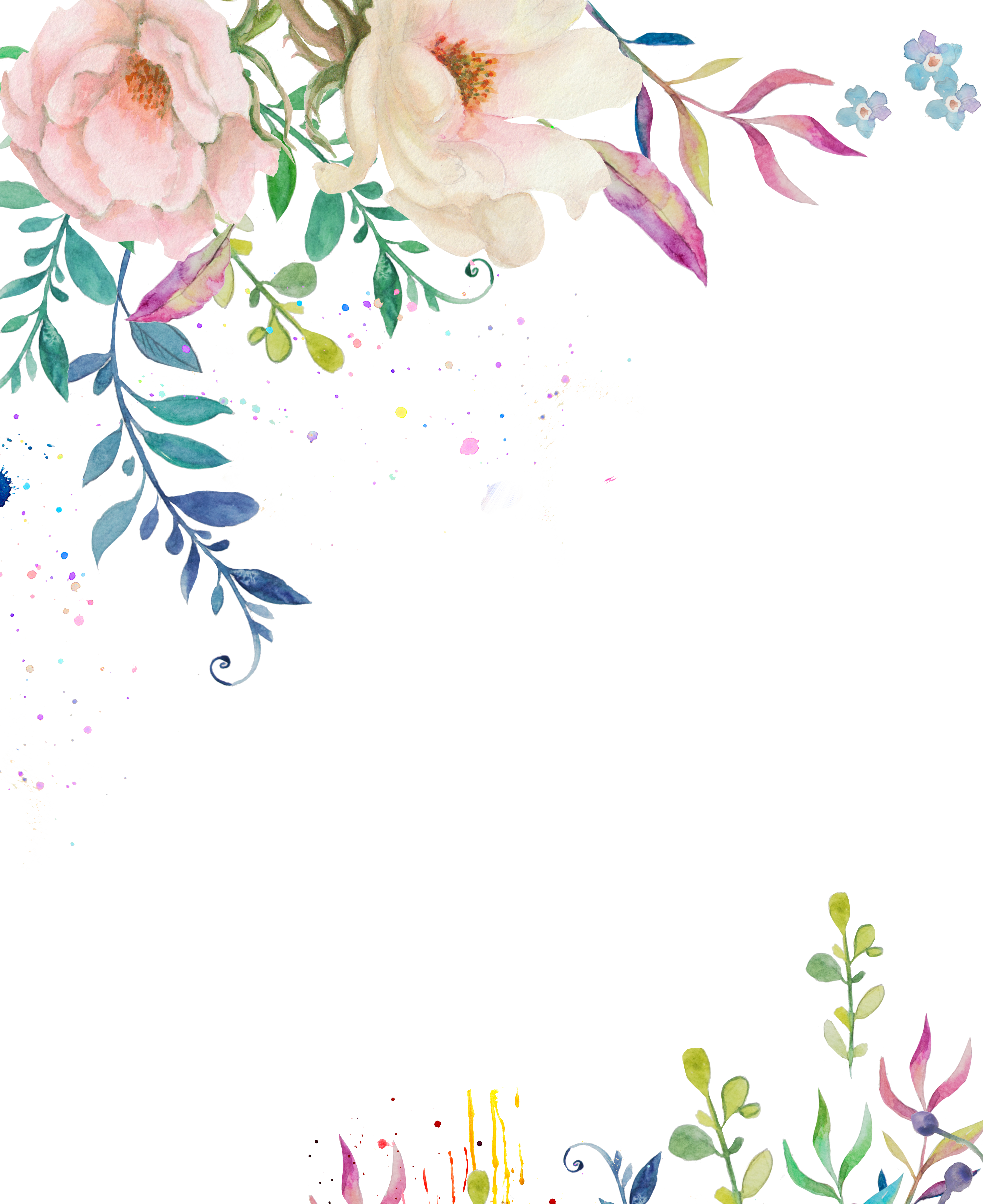 0℃素材31 - Water Flower Png (3971x4866), Png Download