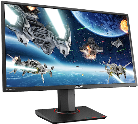 Gaming Monitor Png Svg Transparent Stock - Asus Vp28uqg - 28" Led Monitor - 4k Ultrahd (541x541), Png Download