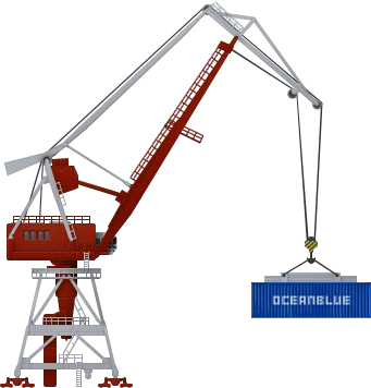 Cargo Crane - Wiki (341x356), Png Download