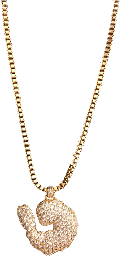 Supreme Patty Jumbo Shrimp Chains - Iced Out Supreme Patty Shrimp Chain (622x1024), Png Download