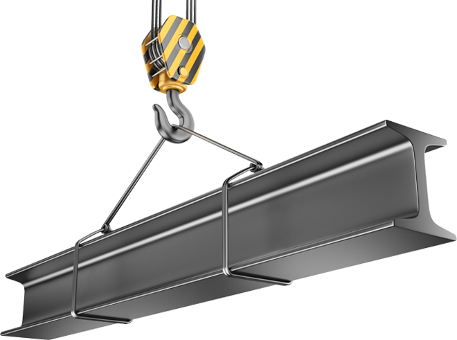 Crane - Steel Beam Png (660x491), Png Download