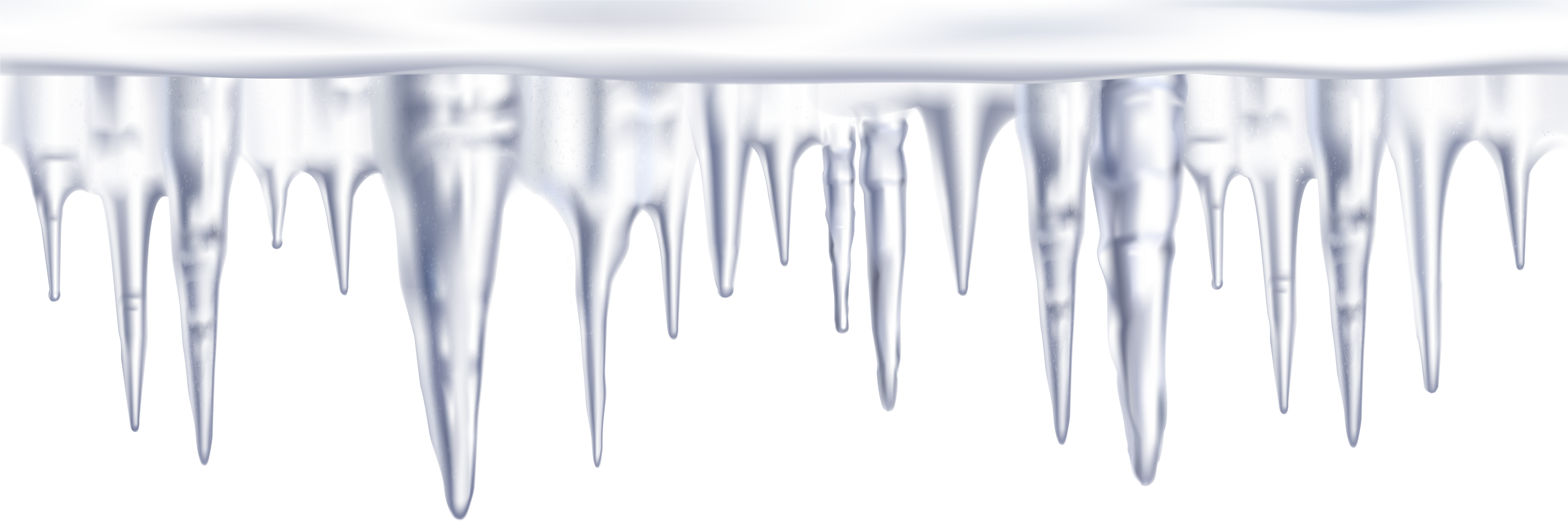 Icicles Transparent Png - Icicles Png (8000x2746), Png Download