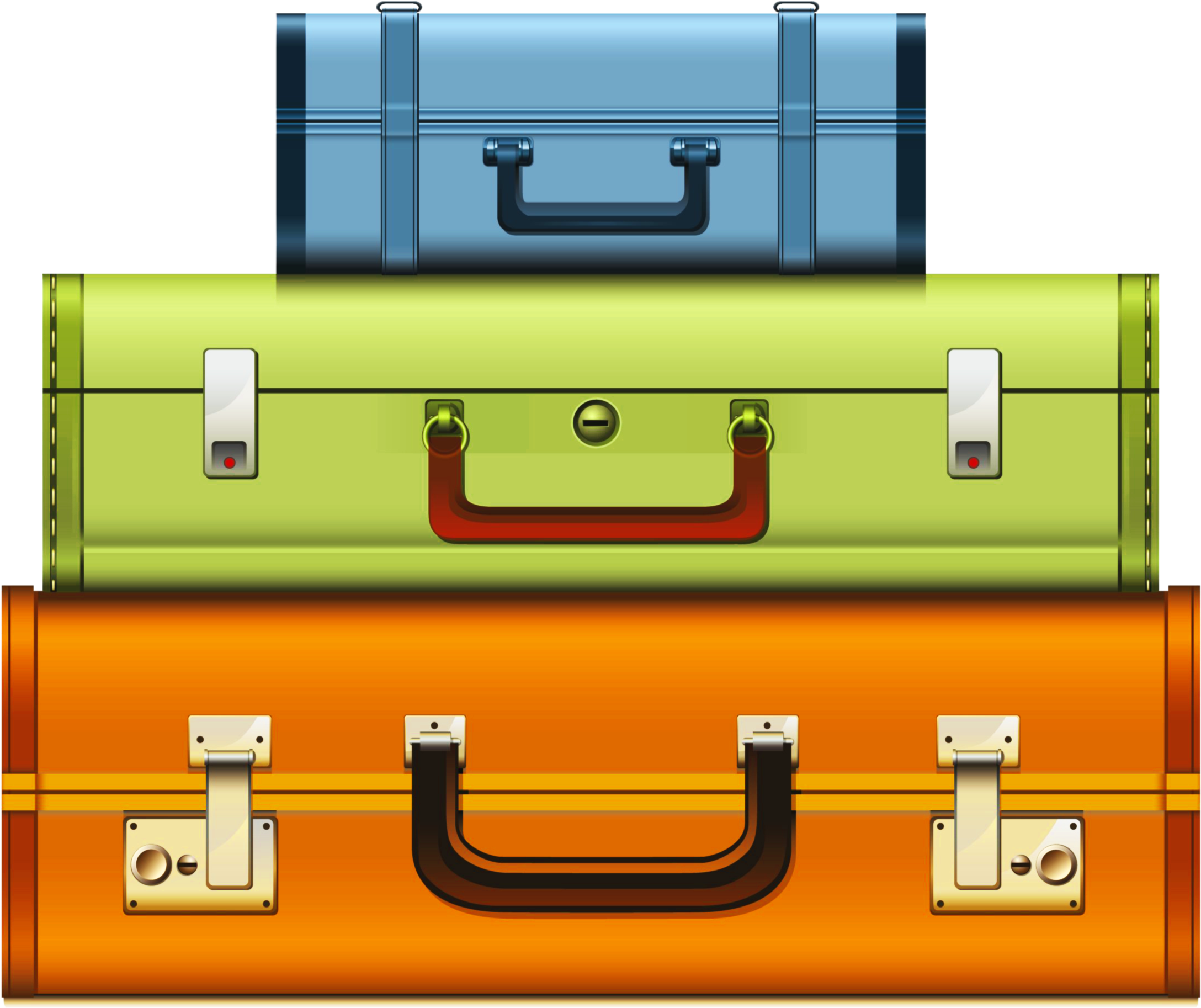 Suitcase Clipart Transparent - Suitcase Clipart Transparent Background (2484x1980), Png Download