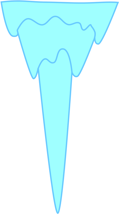 Icicle Clipart - Ice Spike Clipart (566x800), Png Download