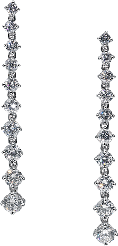Angelina Diamond Strand Earrings - Earrings (1200x1200), Png Download