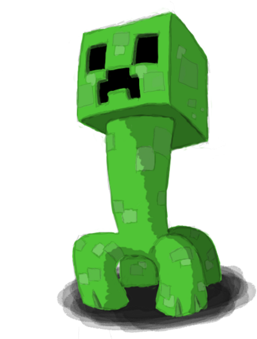 Minecraft Png Images Transparent Free Download - Creepers Animado Png (448x515), Png Download