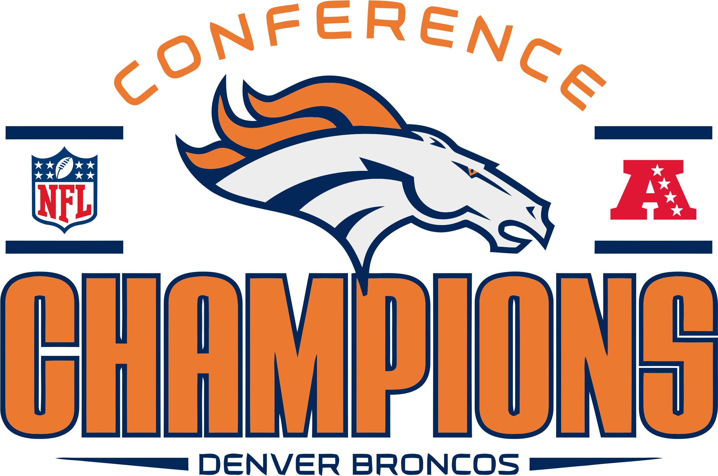 3000px Denver Broncos Afc Champions Logo - Denver Broncos Afc Champions (2510x1680), Png Download