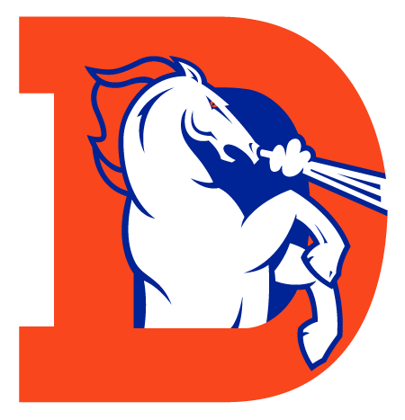 Amazing Denver Bronco Logo Images Denver Broncos Logo - Broncos Logo Old Png (450x467), Png Download