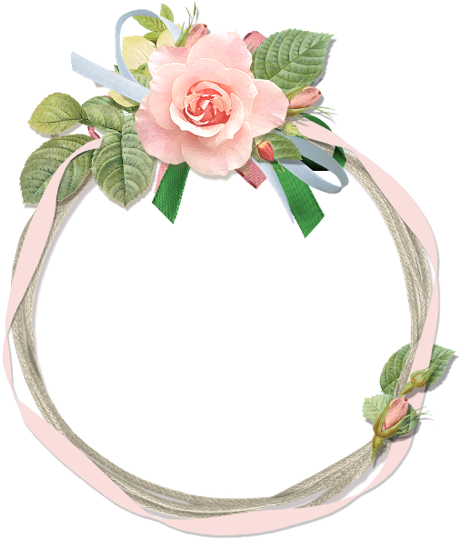 Floral Frame - Flower (600x600), Png Download