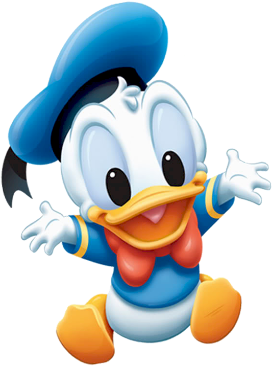 Baby Donald Open Arms Disney Duck, Disney Mickey, Donald - Baby Donald Duck (576x739), Png Download