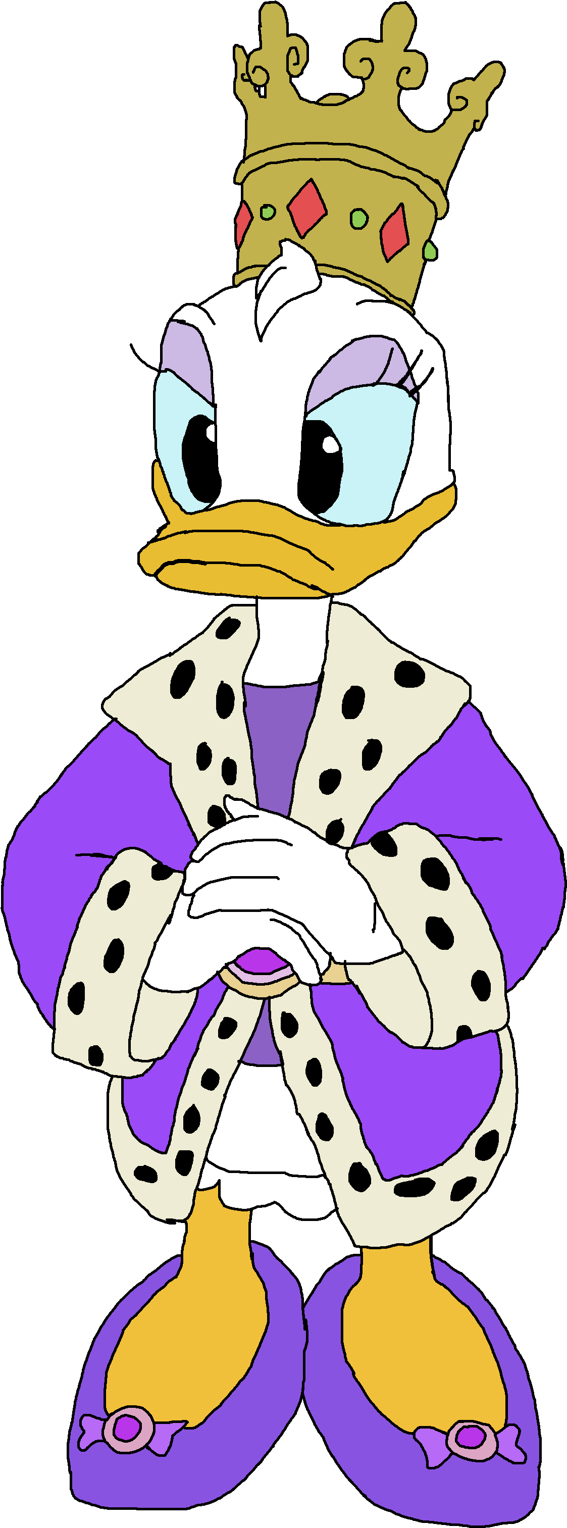 Hd Wallpaper And Background Photos Of Queen Daisy - Daisy Duck (1491x3277), Png Download