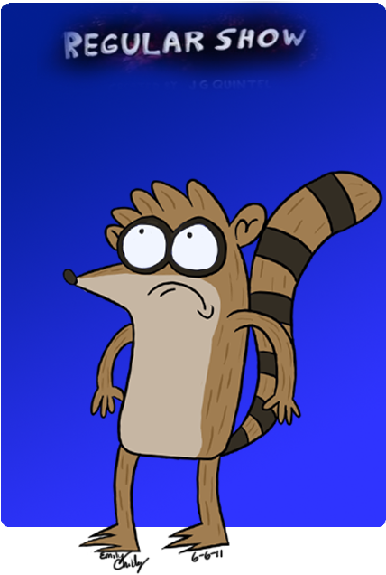 Rigby By Ameliawolfe (670x851), Png Download
