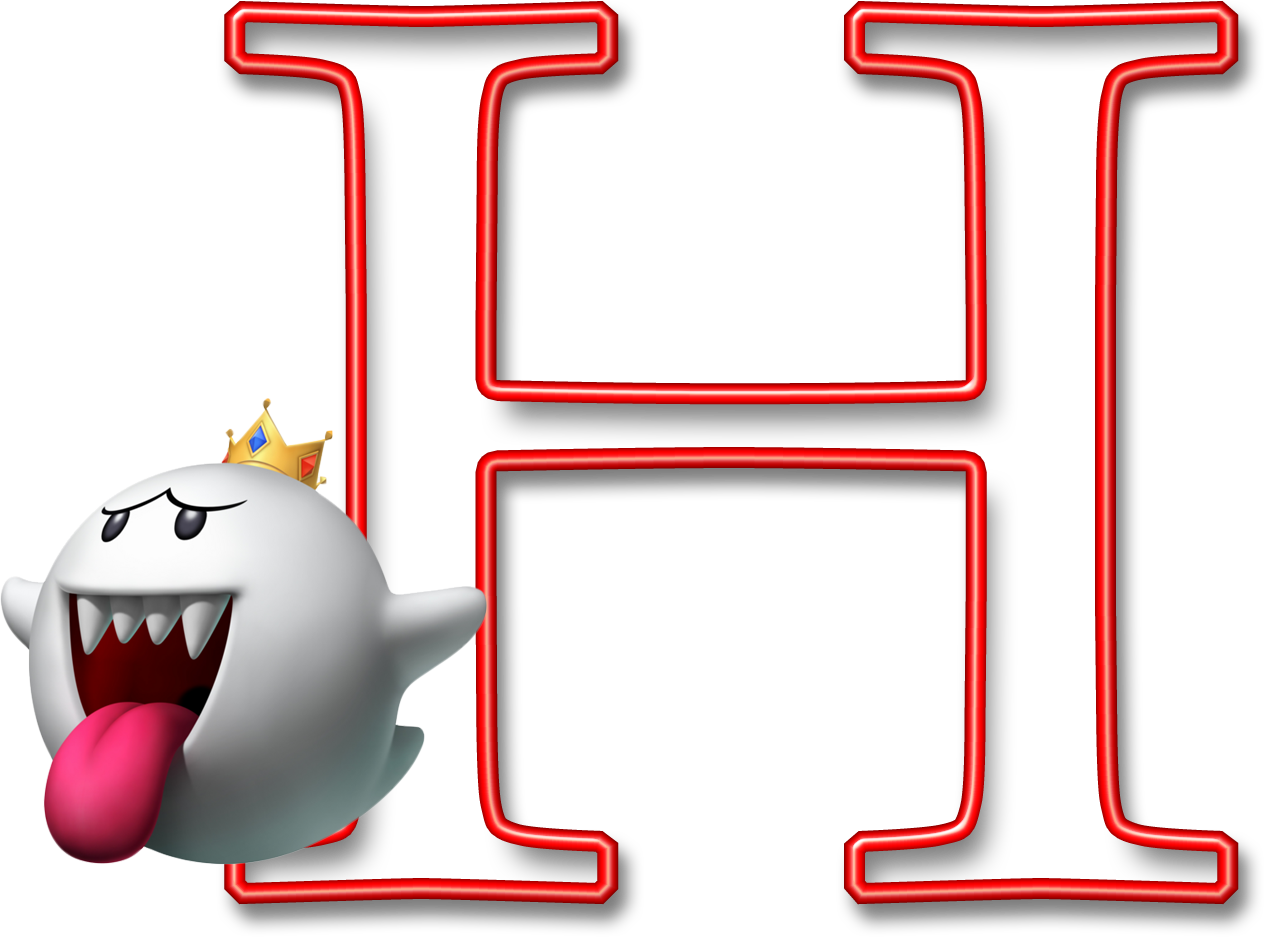 Alfabeto Mario Bros (1264x937), Png Download