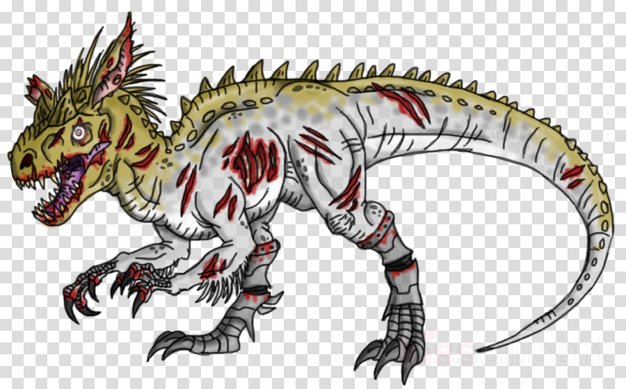 Springtrap Vs Indominus Rex Clipart Velociraptor Tyrannosaurus (900x560), Png Download