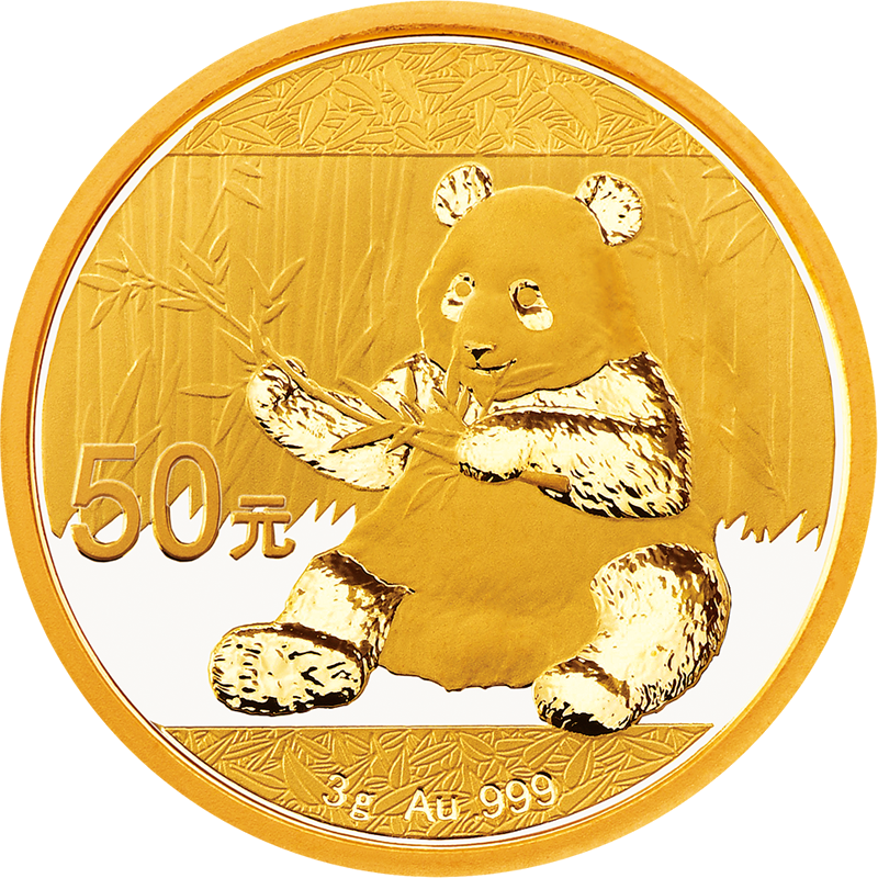 China Panda 3g Gold Coin (800x800), Png Download