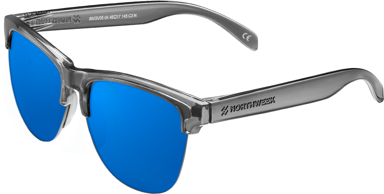 Bright Grey Blue Copia V=1544442884 (1500x750), Png Download