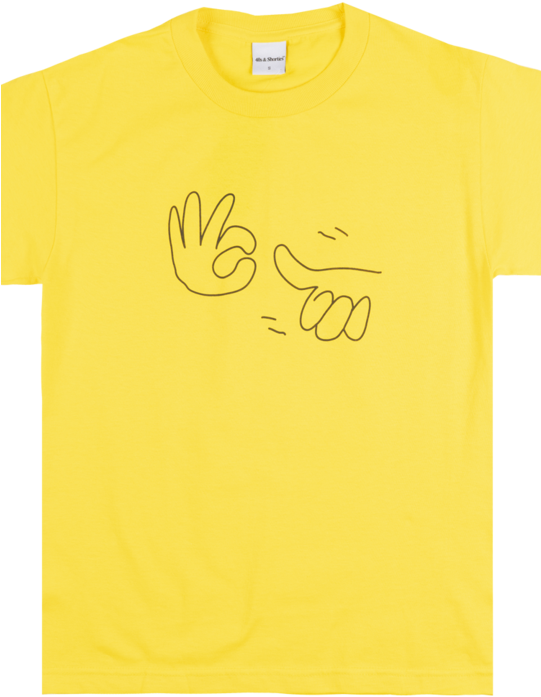 40s & Shorties Thumbs Up T-shirt Mens Streetwear Top (540x720), Png Download
