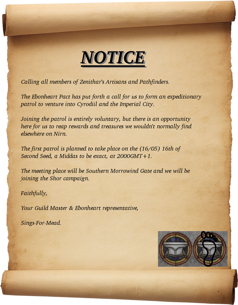 Foray Into Cyrodiil On Behalf Of The Ebonheart Pact (857x1097), Png Download