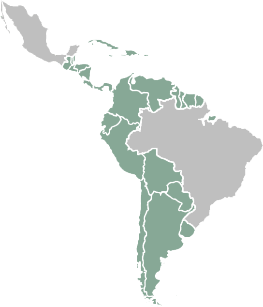 America Latina Mapa Png (597x656), Png Download