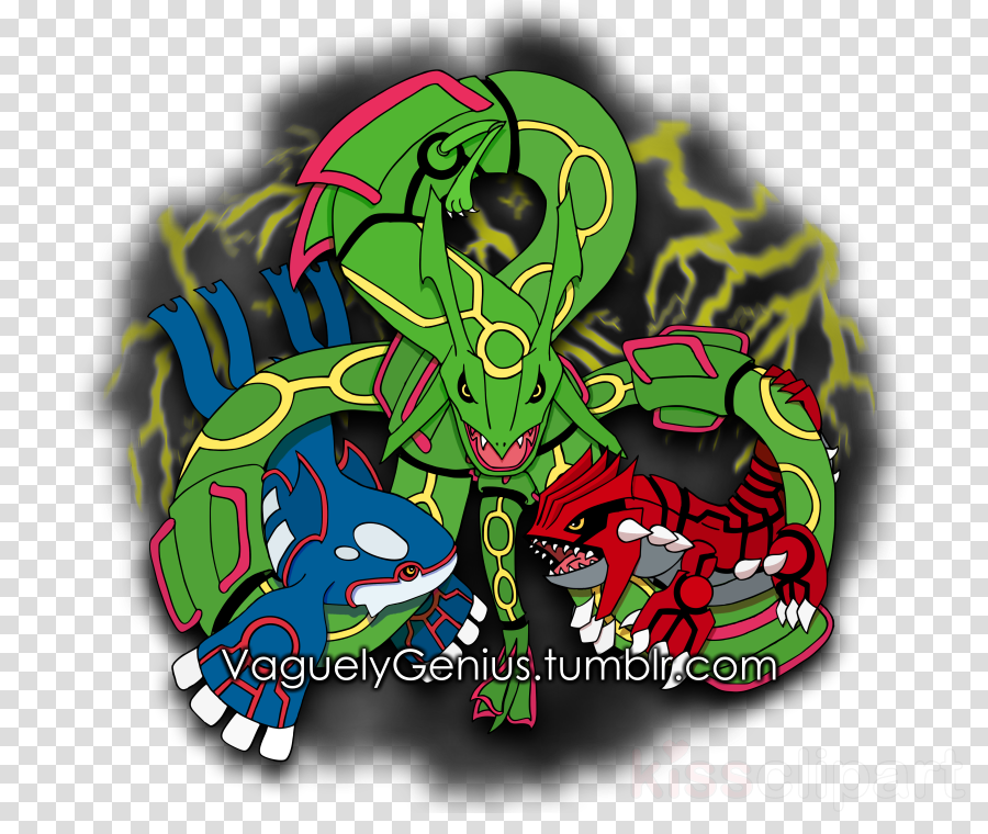 Rayquaza Clipart Groudon Pokémon Emerald Rayquaza (900x760), Png Download