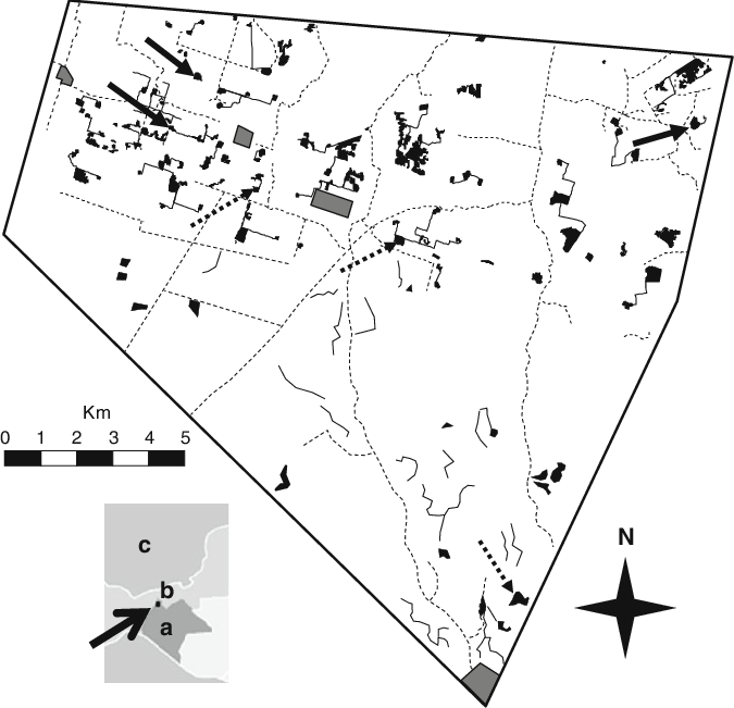 Map Of The Study Area In Northern Chiapas, Mexico, (675x651), Png Download