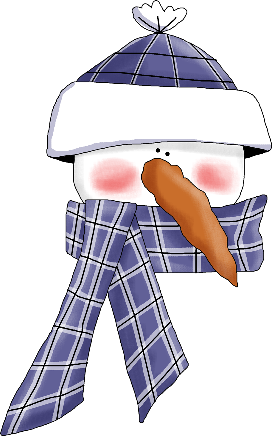 Snowman Head Clipart (913x1461), Png Download