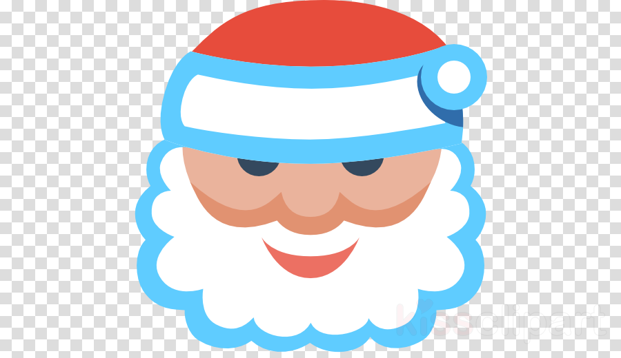 Santa Face Png Clipart Santa Claus Clip Art (900x520), Png Download