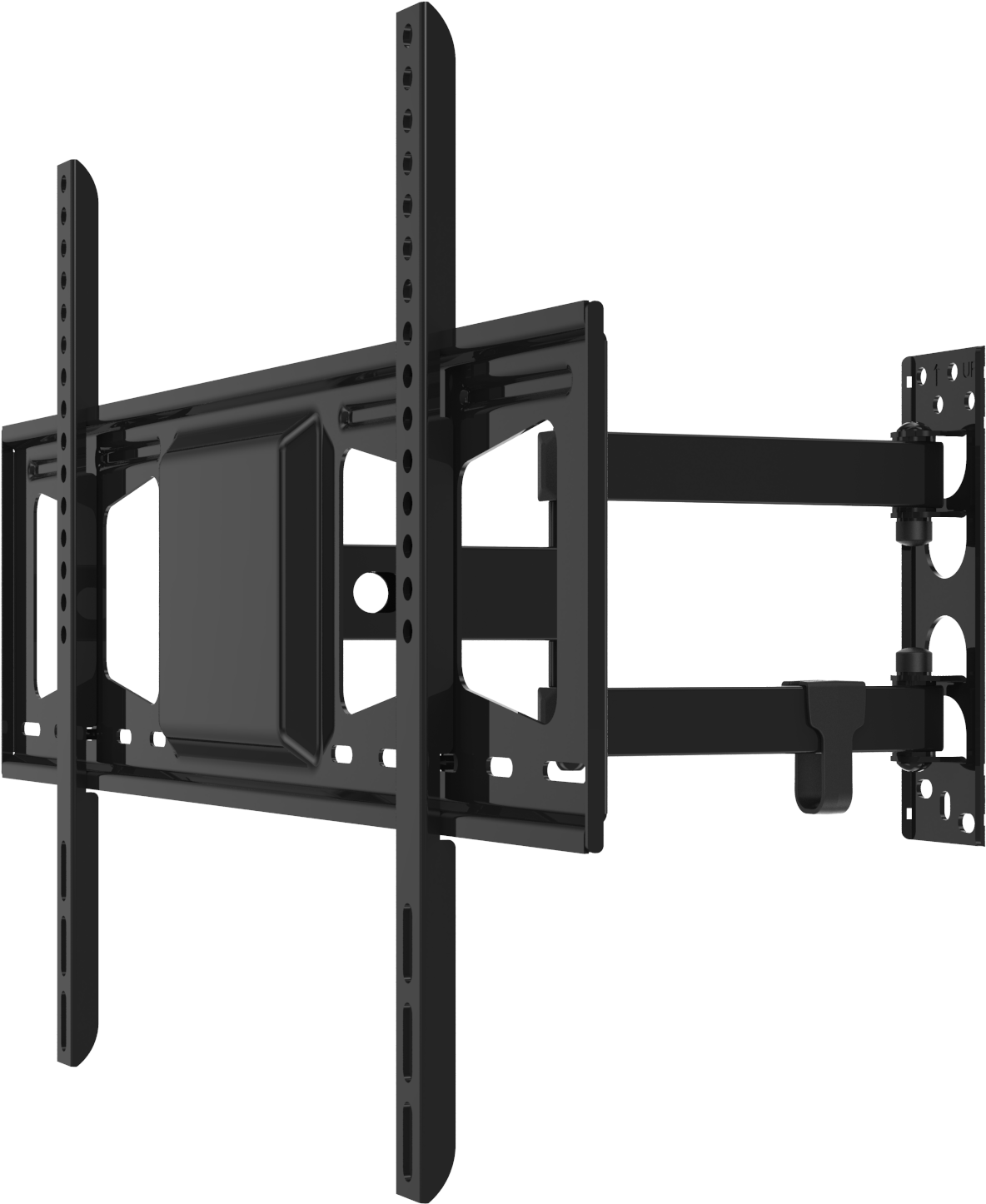 Double Articulated Wall Mount For Flat Panels That (1359x1526), Png Download