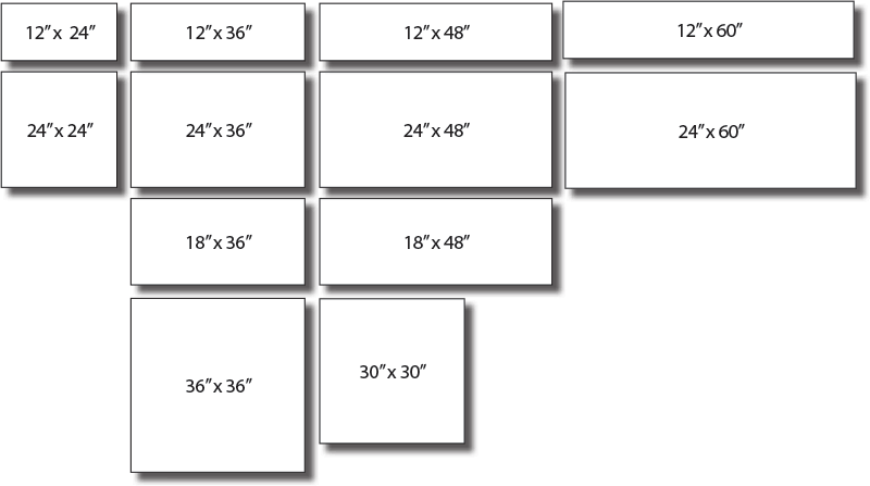 Concrete Products Shapes Dimensions (800x447), Png Download