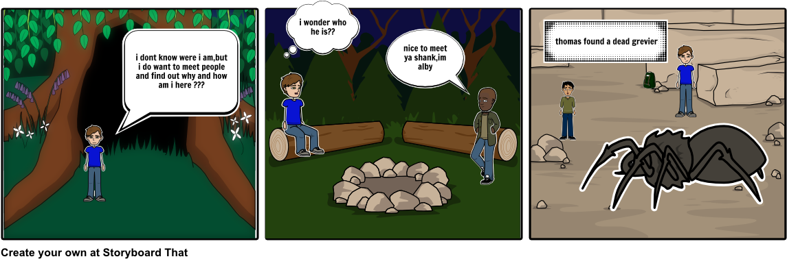 Maze Runner Comic Strip (1164x385), Png Download