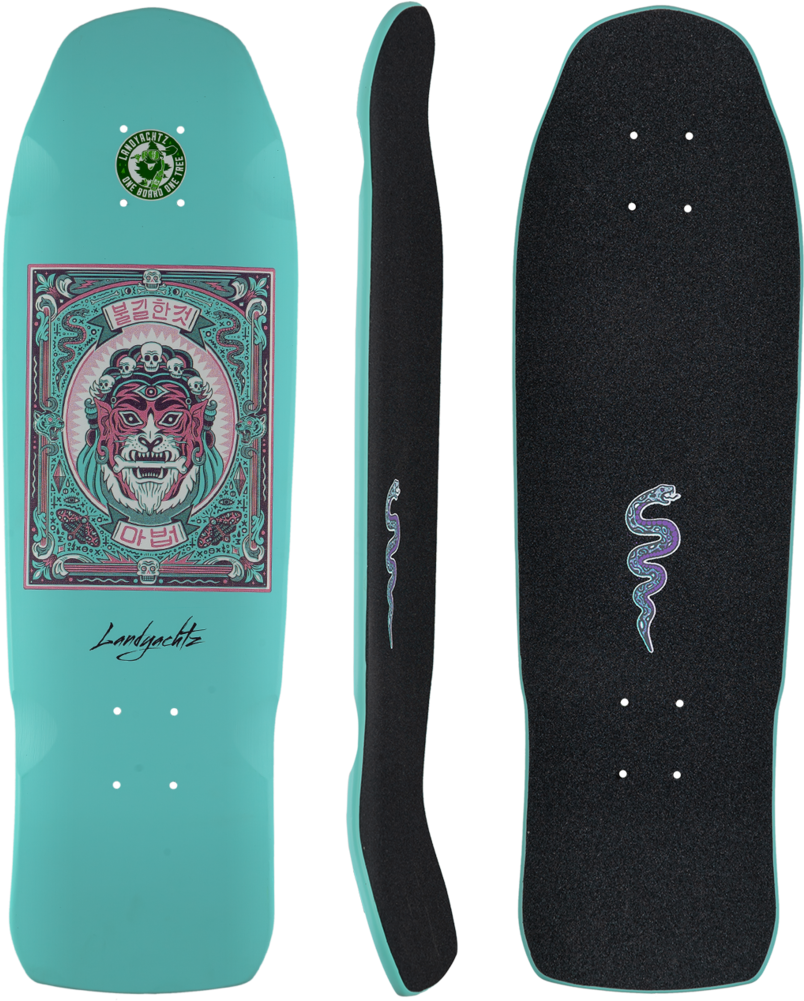 2018 Landyachtz Dinghy Hoodoo Tiger Mini Longboard (1000x1000), Png Download
