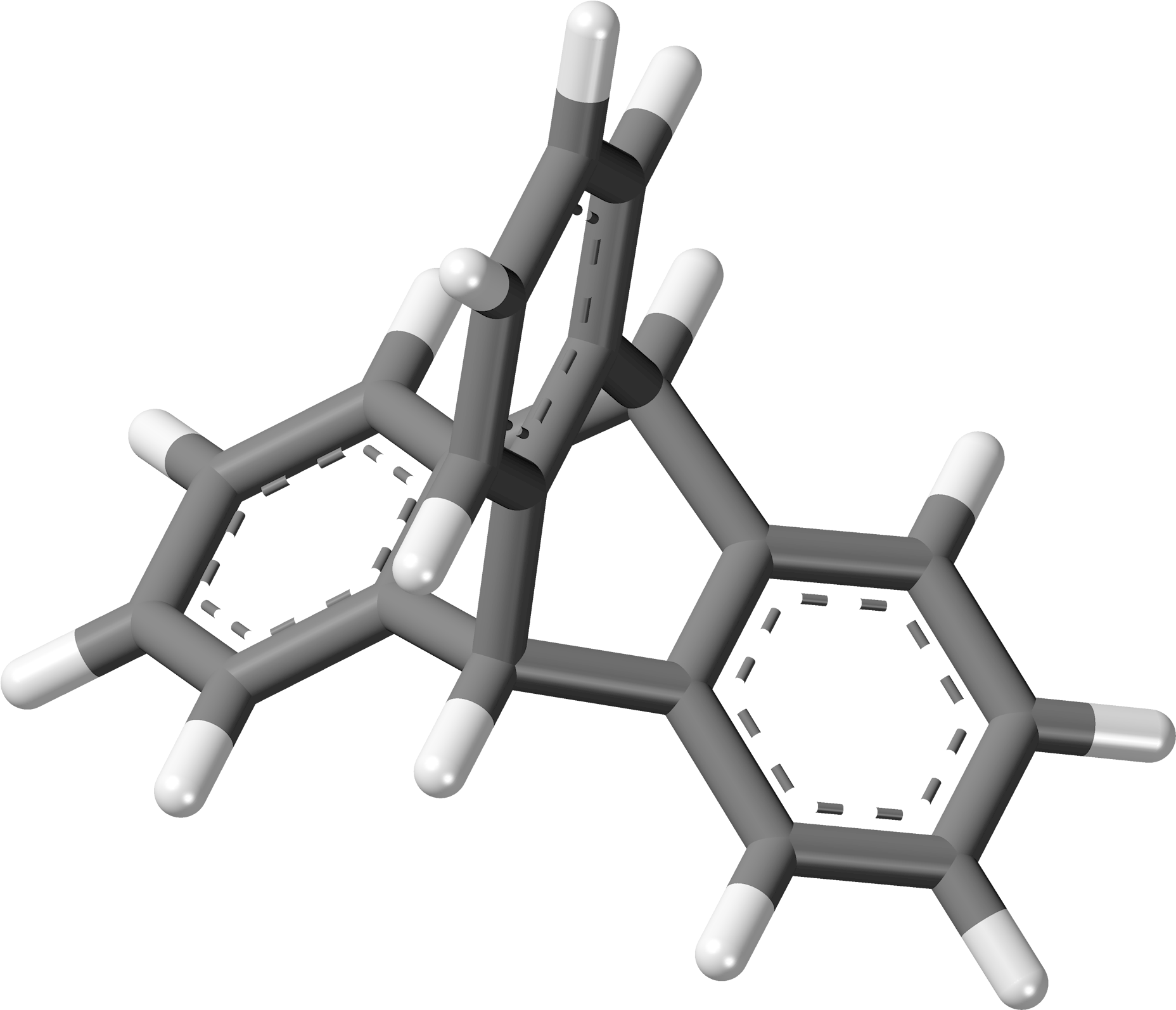 Triptycene 3d Sticks (2000x1738), Png Download