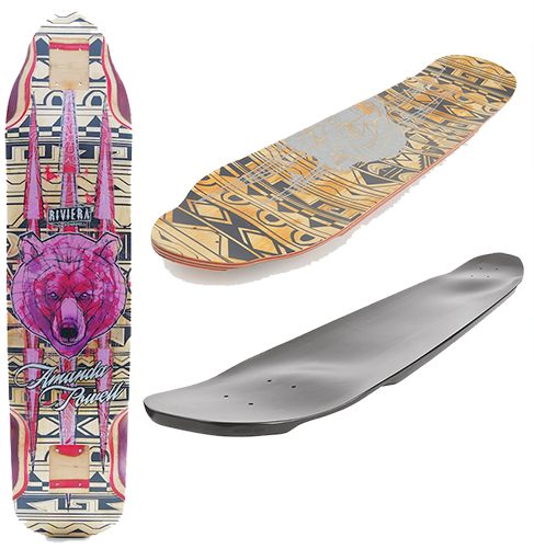 Riviera Ursa Major Longboard Deck (580x580), Png Download