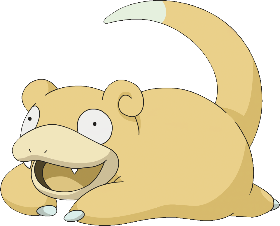 079 Slowpoke Ag Golden (960x776), Png Download