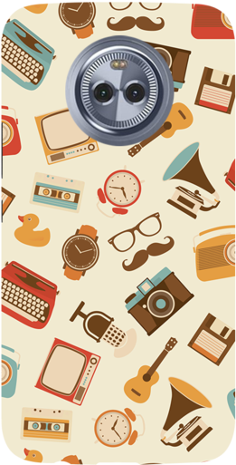 Vintage Elements Pattern Moto X4 Case (620x620), Png Download