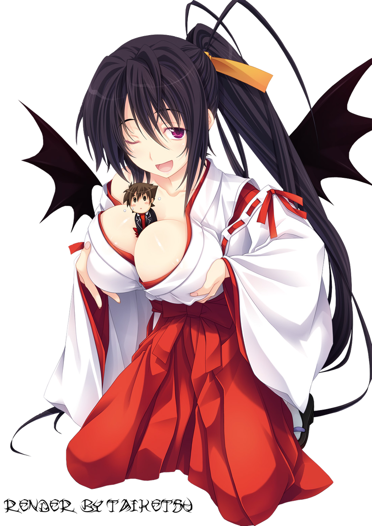 Akeno Himejima Sexy And Hot Photo (752x1062), Png Download