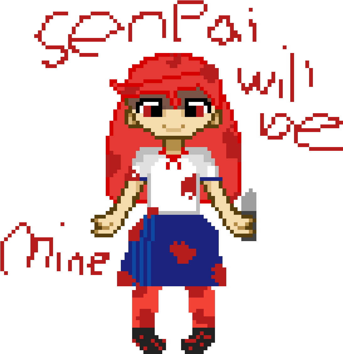 Download HD Senpai Will Be Mine Transparent PNG Image - NicePNG.com