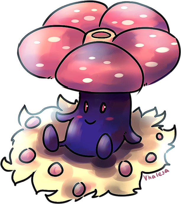 Vileplume Sitting On The Grass (1020x959), Png Download