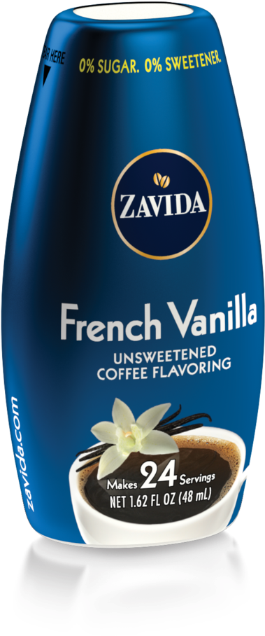 Zavida French Vanilla Unsweetened Flavor Shots (1024x1024), Png Download