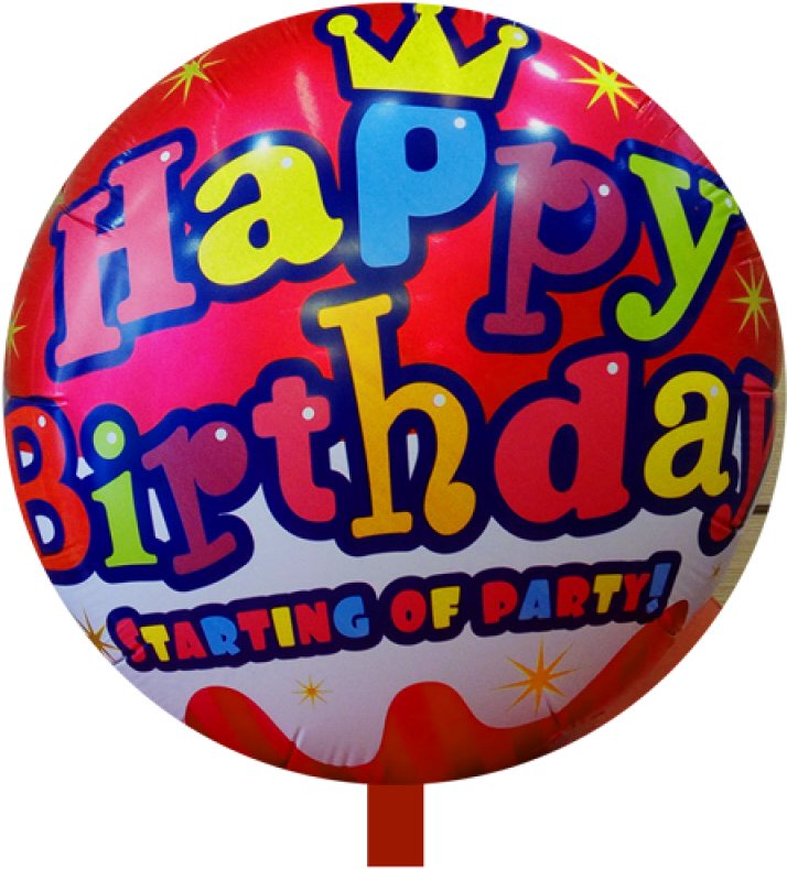 Balloon Foil Happy Birthday Red Bf1 Nd (800x800), Png Download