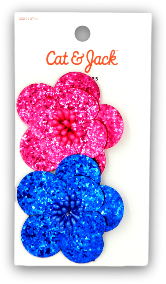 Cat & Jack-hair Clips, Pink And Blue (1023x1024), Png Download