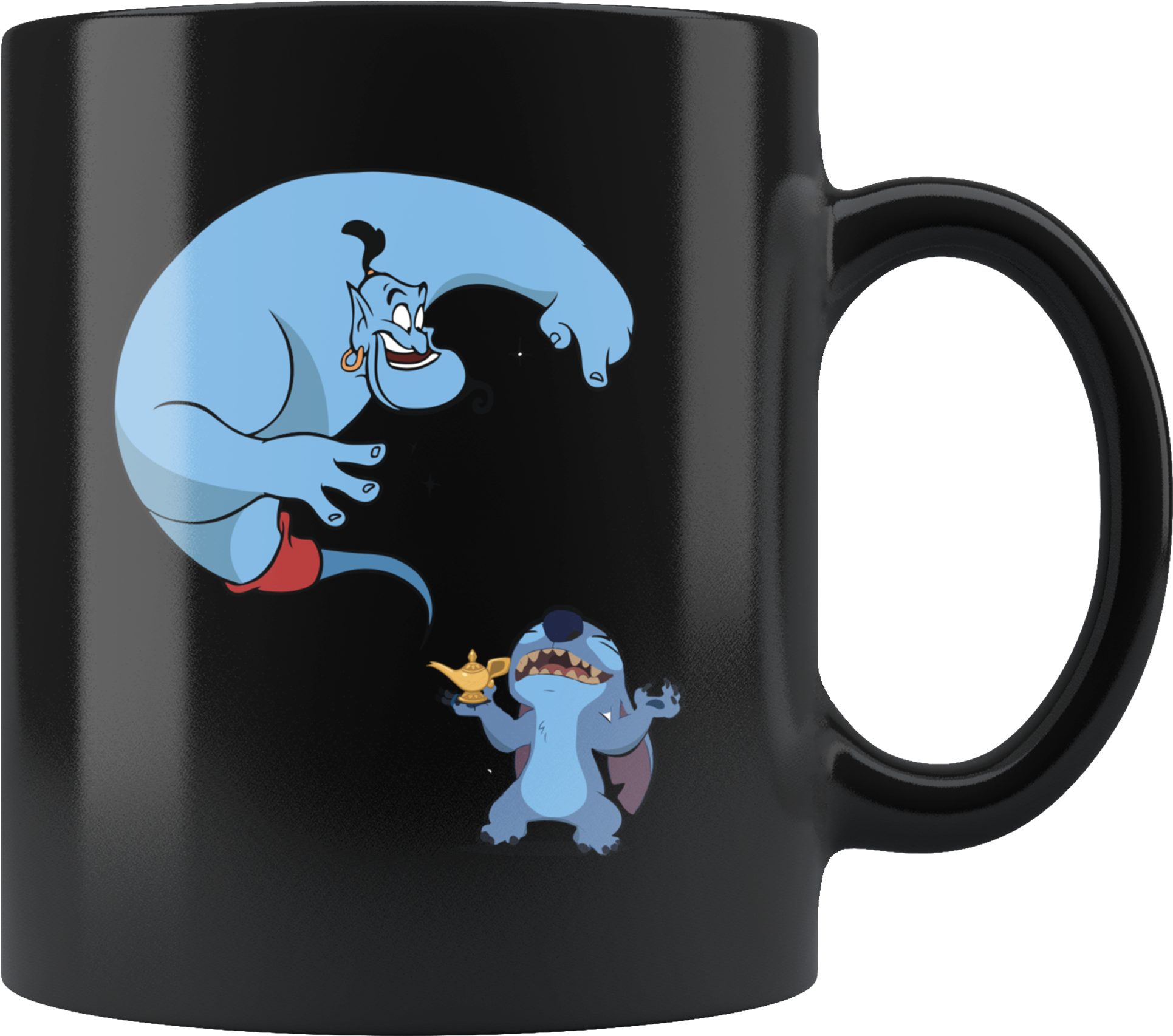 Stitch & Genie Disney Mug (2000x2000), Png Download