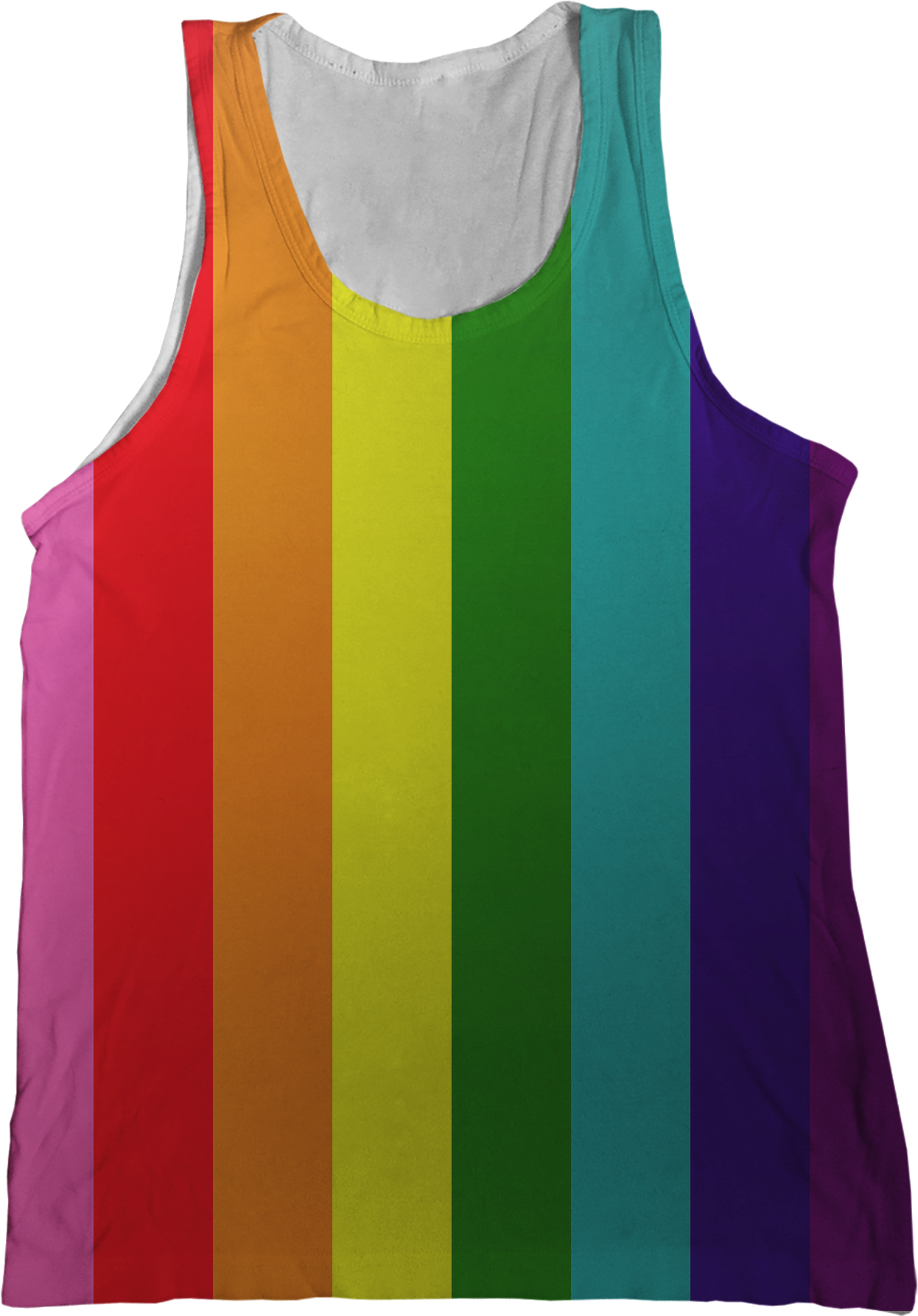 Pride Flag Tank Top (1296x1786), Png Download
