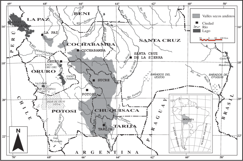 Los Valles Secos De Bolivia (850x563), Png Download