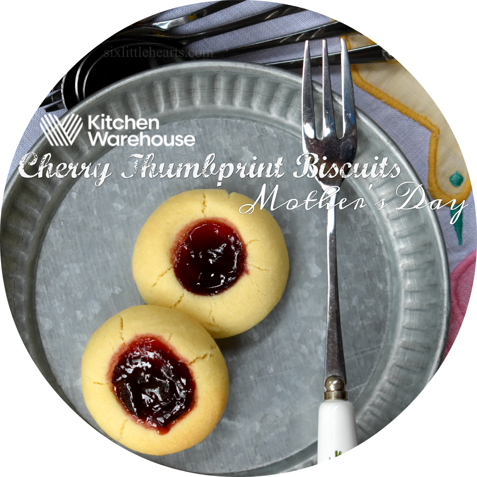 Cherry Thumbprint Biscuits, A Special Mother's Day (1600x1600), Png Download